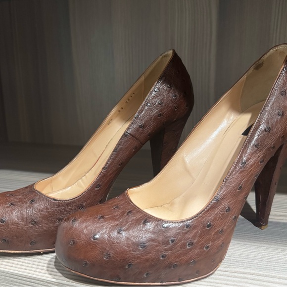 Bally- Made in Italy - original real Ostrich Heels - Picture 3 of 9